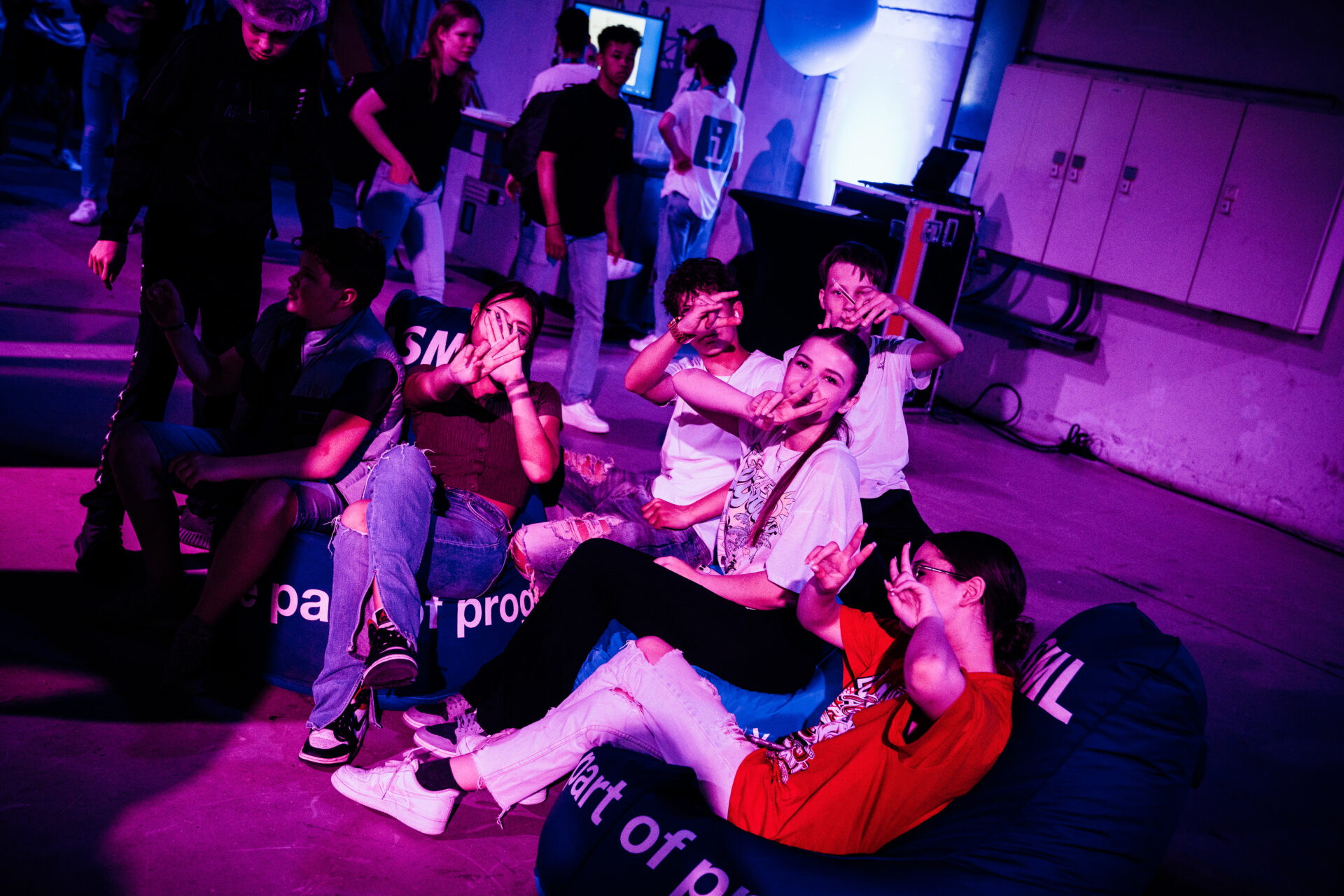 Leerlingen bij expo Night of the Nerds