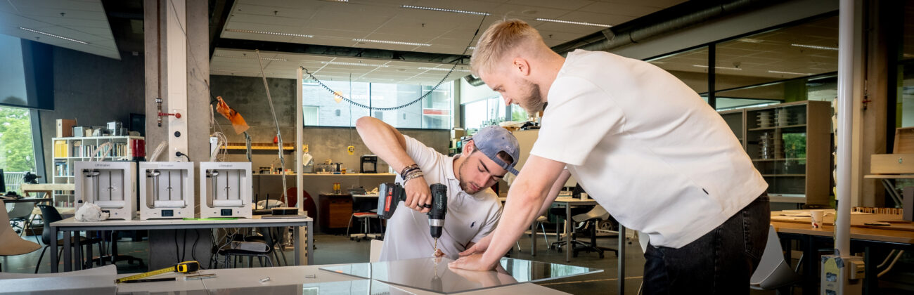 studenten creatieve technologie